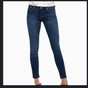 Mother Denim Looker Ankle Fray